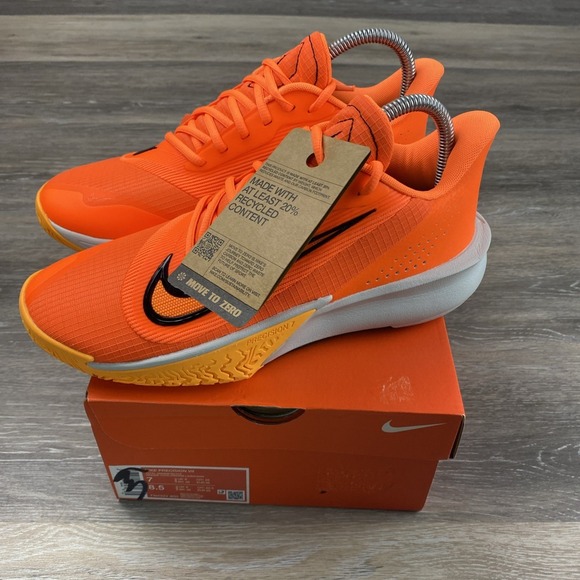 Nike Precision VII 7‎ Men Orange Men Basketball Hoopers Shoes FN4322-800 Sz 7 main image 12